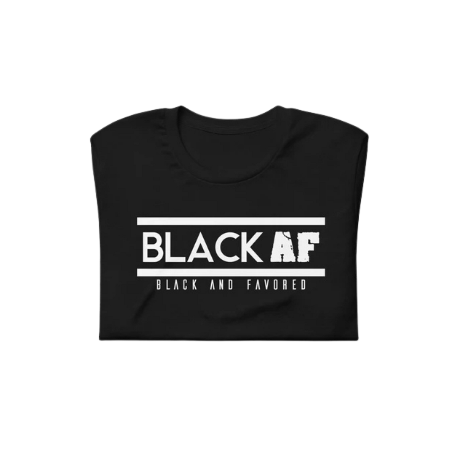 Black and Favored classic t-shirt with white logo