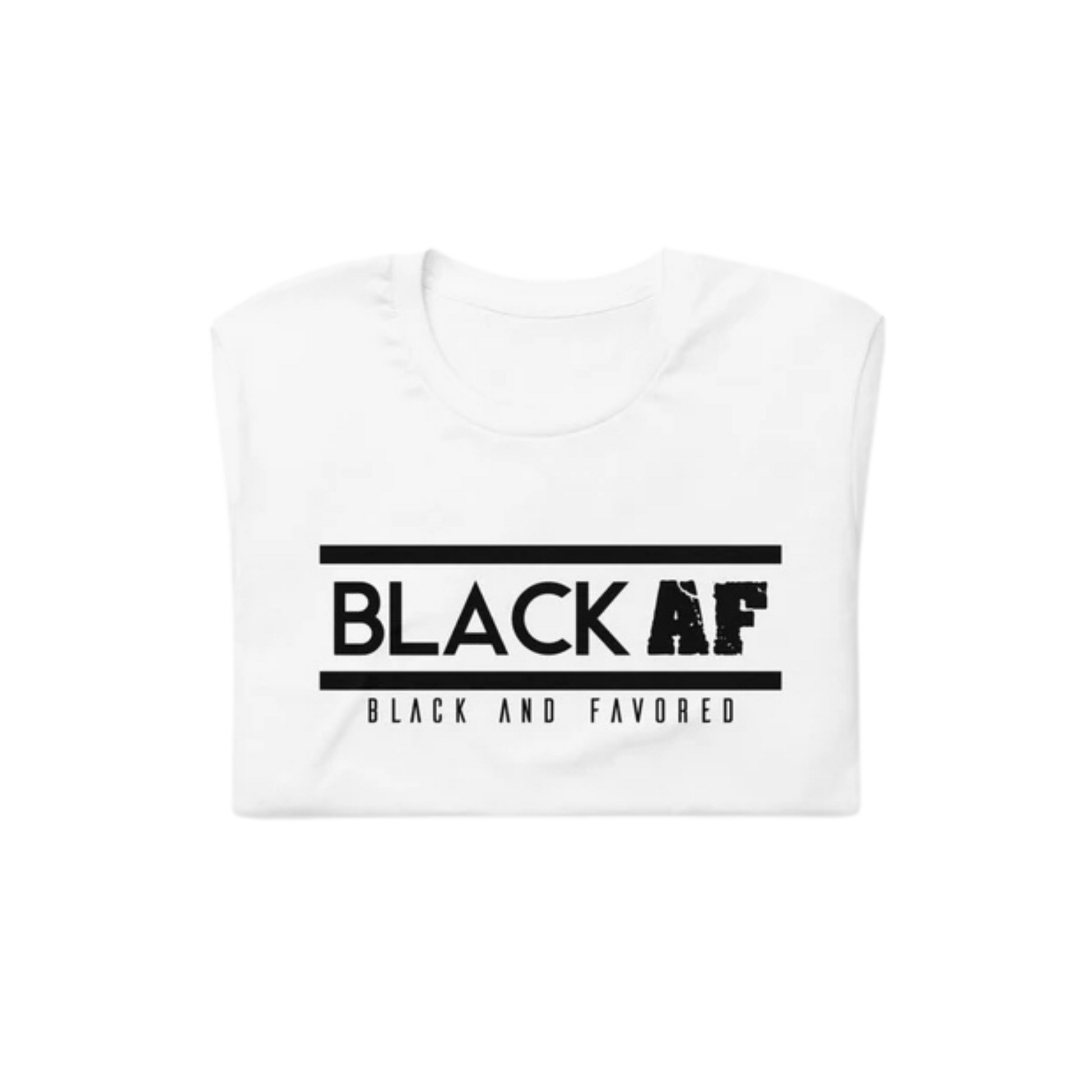 Black and Favored classic t-shirt with black logo